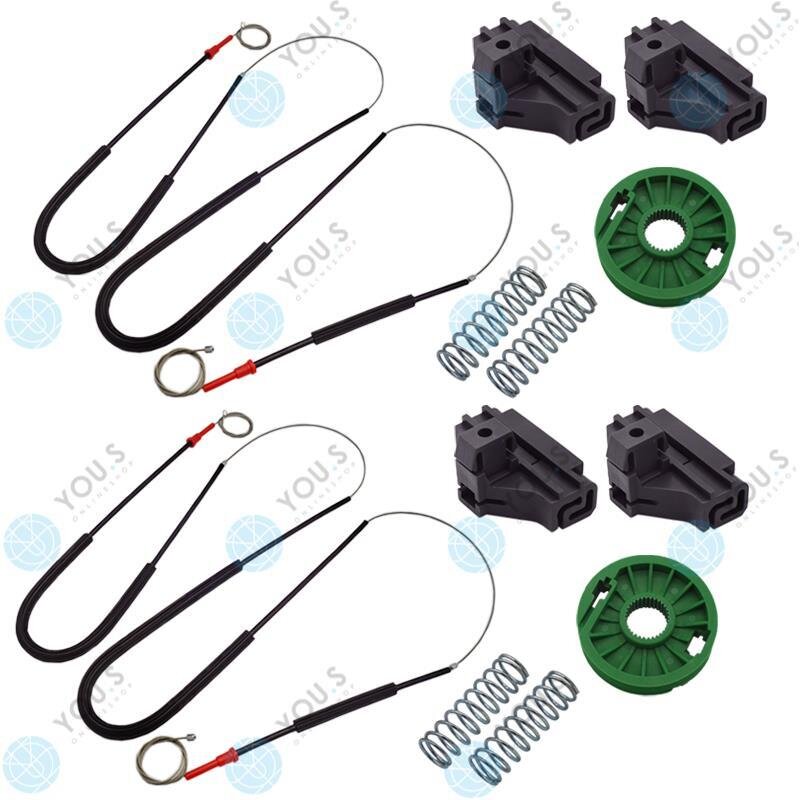 Fensterheber Reparatursatz Seilzug - SET Vorne Links + Rechts kompatibel mit SEAT IBIZA II (6K1)