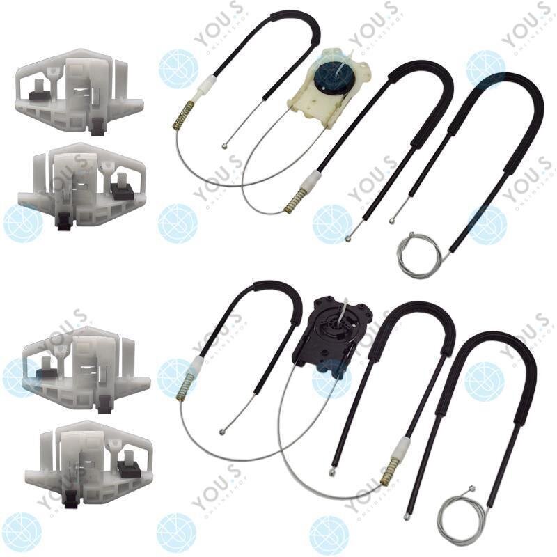für RENAULT MEGANE II Fensterheber Reparatursatz Seilzug - SET Vorne Links + Rechts