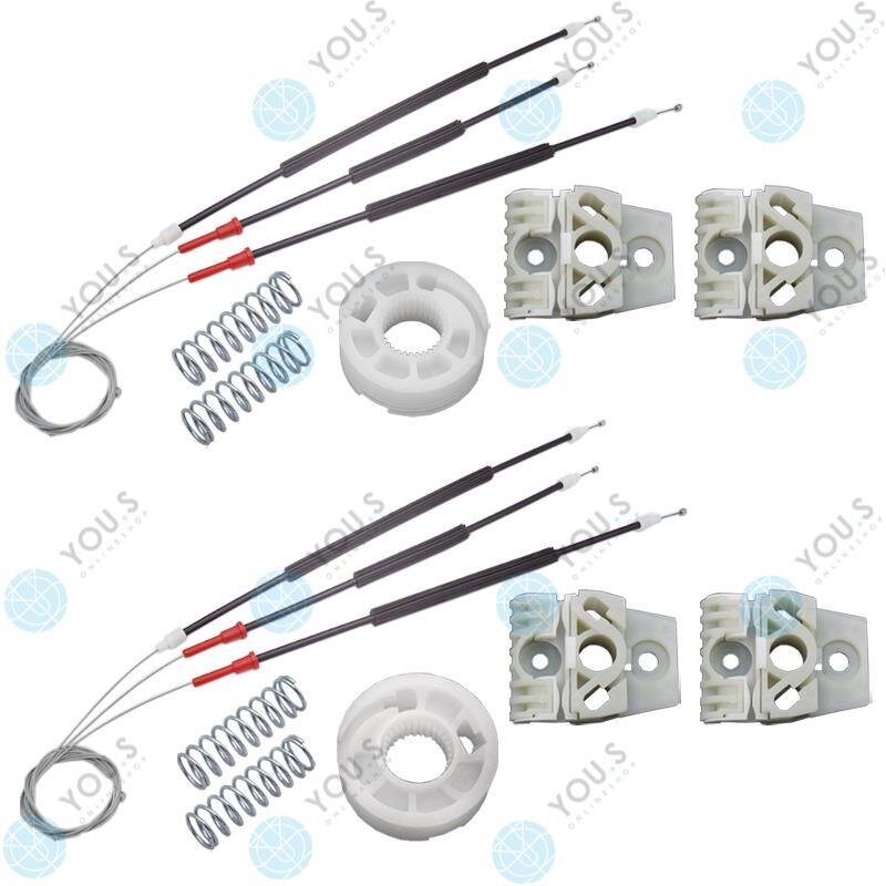 Fensterheber Reparatursatz Seilzug - SET Vorne Links + Rechts - kompatibel mit VW POLO (6R1, 6C1)