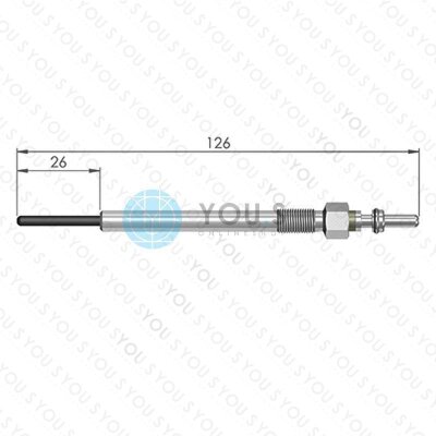 6 Stück YOU.S Original Glühkerzen kompatibel mit CITROËN C5 III (RD) Break (RW) 3.0 HDi