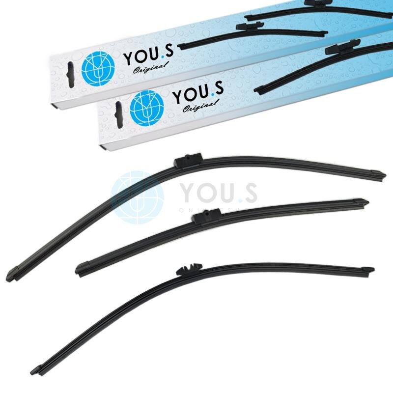 YOU.S SCHEIBENWISCHER SET VORNE + HINTEN kompatibel mit CITROEN C5 II (RC)