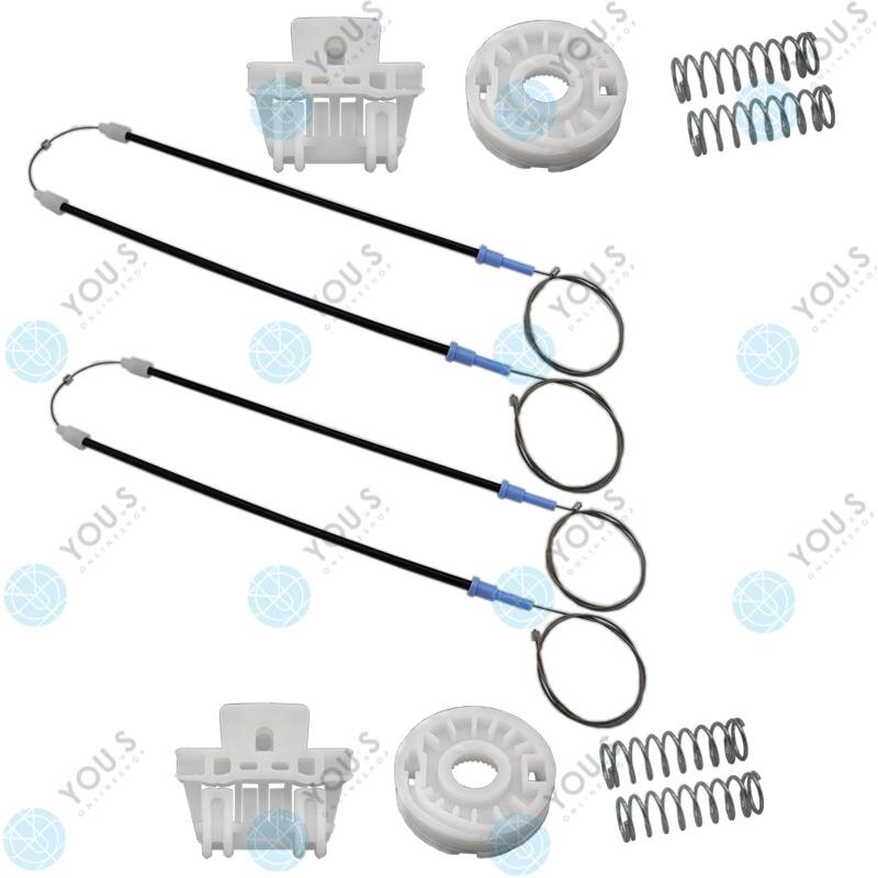 für RENAULT CLIO II (BB, CB) 4/5 Türer Fensterheber Reparatursatz Seilzug - SET Vorne Links + Rechts