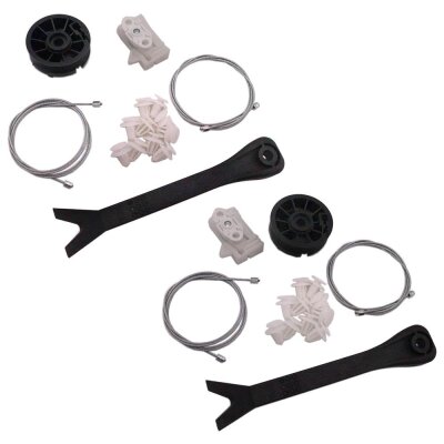 für OPEL MERIVA A Fensterheber Reparatursatz Seilzug - SET Hinten Links + Rechts