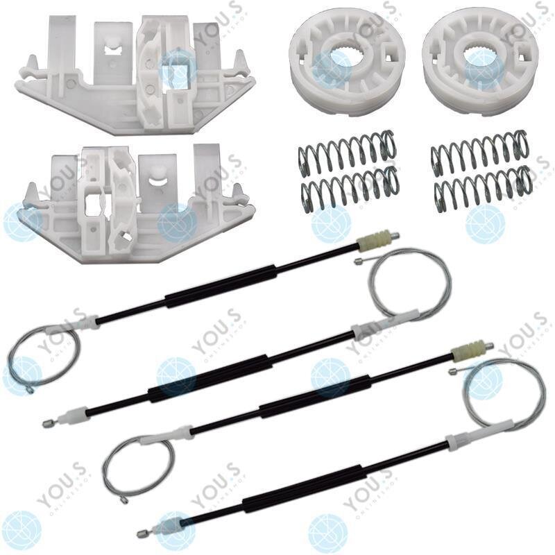 für PEUGEOT 406 Fensterheber Reparatursatz Seilzug - SET Vorne Links + Rechts