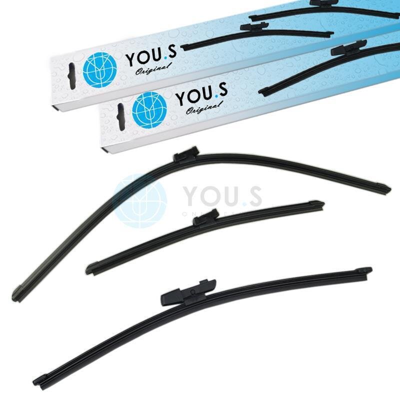 YOU.S SCHEIBENWISCHER SET VORNE + HINTEN kompatibel mit SEAT kompatibel mit VW