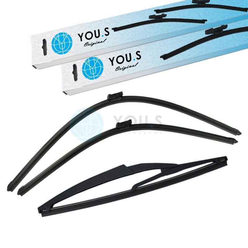 YOU.S SCHEIBENWISCHER SET VORNE + HINTEN für CITROËN / PEUGEOT