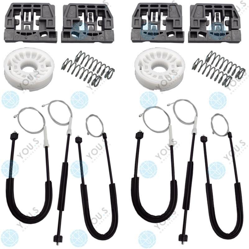 für VW CADDY III Fensterheber Reparatursatz Seilzug - SET Vorne Links + Rechts