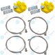 für MERCEDES E KLASSE W210 / S210 Fensterheber Reparatursatz Seilzug - SET Hinten Links + Rechts