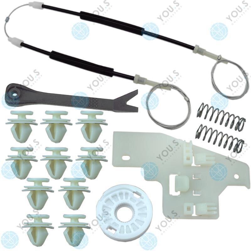 für PEUGEOT 407 Fensterheber Reparatursatz Seilzug - Hinten Rechts