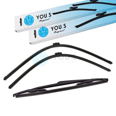 YOU.S SCHEIBENWISCHER SET VORNE + HINTEN kompatibel mit...