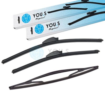 YOU.S SCHEIBENWISCHER SET VORNE + HINTEN kompatibel mit...