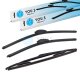 YOU.S Original SCHEIBENWISCHER SET VORNE + HINTEN kompatibel mit BMW X3 (E83)