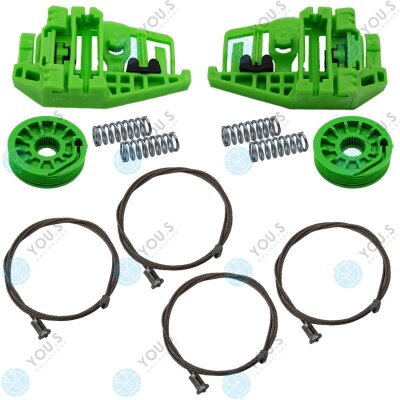 Fensterheber Reparatursatz Seilzug - SET Hinten Links +...