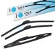 YOU.S SCHEIBENWISCHER SET VORNE + HINTEN kompatibel mit TOYOTA LAND CRUISER 200 (J2)