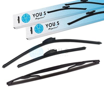 YOU.S SCHEIBENWISCHER SET VORNE + HINTEN kompatibel mit HONDA  kompatibel mit SUBARU