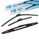 YOU.S SCHEIBENWISCHER SET VORNE + HINTEN kompatibel mit PEUGEOT 206 SW (2E/K)