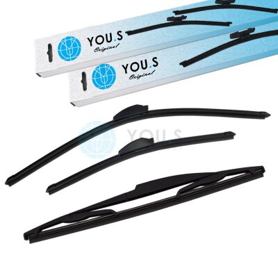 YOU.S Original SCHEIBENWISCHER SET VORNE + HINTEN...