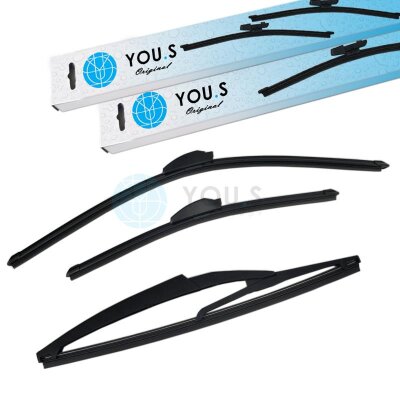 YOU.S Original SCHEIBENWISCHER SET VORNE + HINTEN...