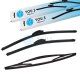 YOU.S Original SCHEIBENWISCHER SET VORNE + HINTEN kompatibel mit HONDA ACCORD VI Hatchback (CH, CL)