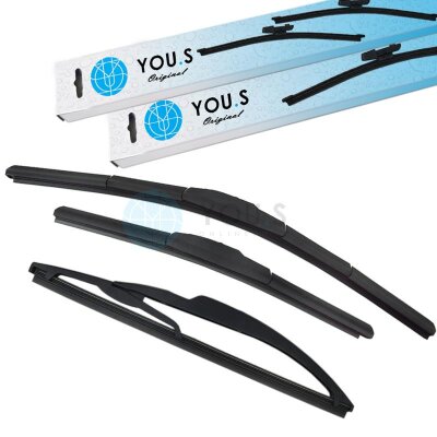 YOU.S Original SCHEIBENWISCHER SET VORNE + HINTEN...
