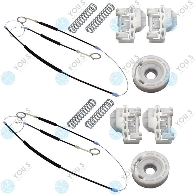 Fensterheber Reparatursatz Seilzug - SET Vorne Links + Rechts für VW POLO (6N) 4/5 Türer YOU.S