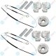 Fensterheber Reparatursatz Seilzug - SET Vorne Links + Rechts für VW POLO (6N) 4/5 Türer YOU.S
