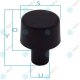 RADIOKNOPF DREHRAD für MERCEDES BO1150 APS BT-2 A2088200589
