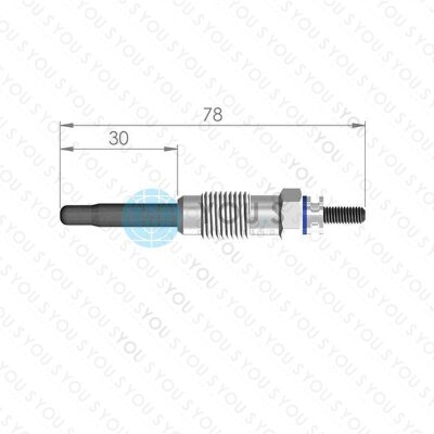 4 Stück YOU.S Original Glühkerzen kompatibel mit ROVER 2000-3500 2400 TD 800 825 SD