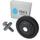 YOU.S Original Riemenscheibe + Schraube für RENAULT 1.4 16V / 1.6 16V