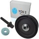 YOU.S Original Riemenscheibe + Schraube kompatibel mit BMW 1er (E87) / 3er (E46 E90 E91) / 5er (E60 E61) / X3 (E83) d/td/Cd