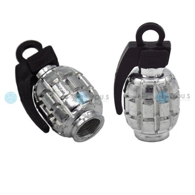 YOU.S Alu Granate Ventilkappe - Silber