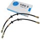 2 x YOU.S Bremsschlauch Vorderachse beidseitig für VW, Seat & Skoda 6Q0611701A