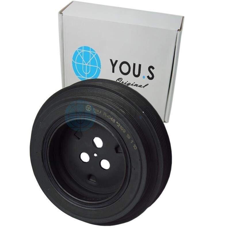 YOU.S Original Riemenscheibe Kurbelwelle für Citroën / Fiat / Ford / Peugeot 2.2/2.4 HDI / TDCi