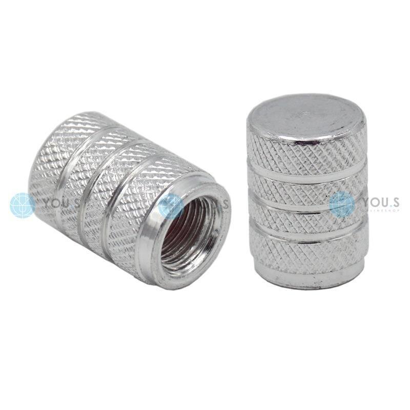 YOU.S Alu Ventilkappe mit Dichtung - Silber