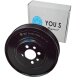 YOU.S Original Riemenscheibe Kurbelwelle kompatibel mit AUDI kompatibel mit SEAT kompatibel mit SKODA kompatibel mit VW 1.6 1.8 2.0