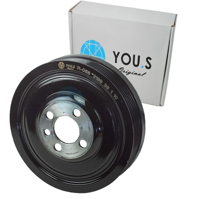 YOU.S Original Riemenscheibe Kurbelwelle kompatibel mit VW 1.6 TDI 1.9 TDI 2.0 TDI