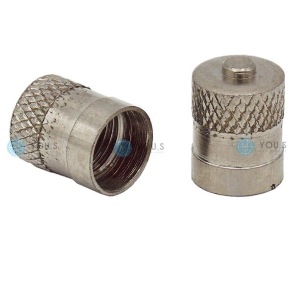 YOU.S Alu Ventilkappe mit Dichtung - Silber