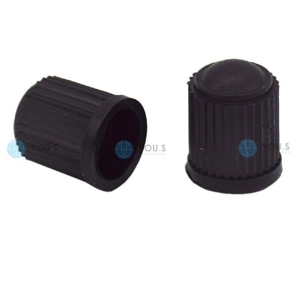 YOU.S Kunststoff Ventilkappe - Schwarz