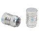 YOU.S stylische Alu Ventilkappe mit Dichtung - Silber