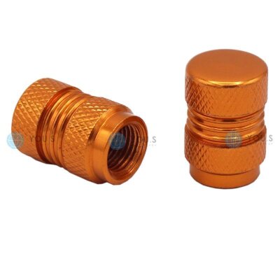 YOU.S stylische Alu Ventilkappe mit Dichtung - Orange /...