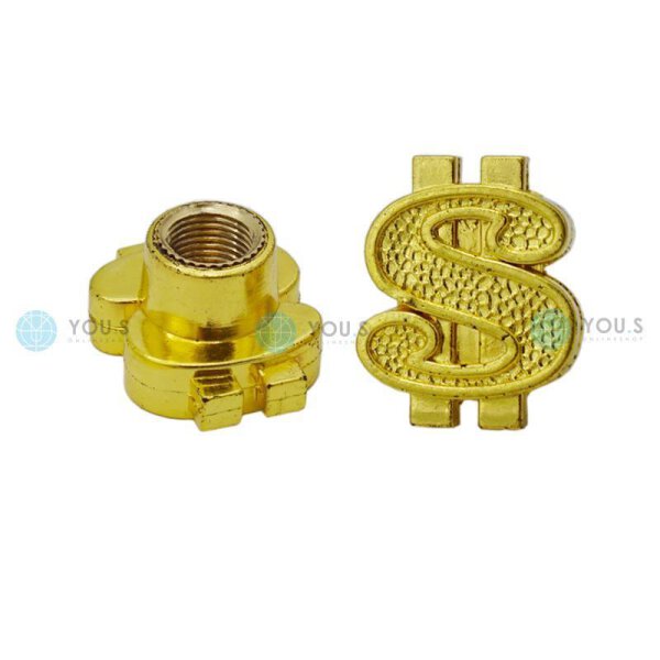 YOU.S Alu Dollar Ventilkappe - Gold
