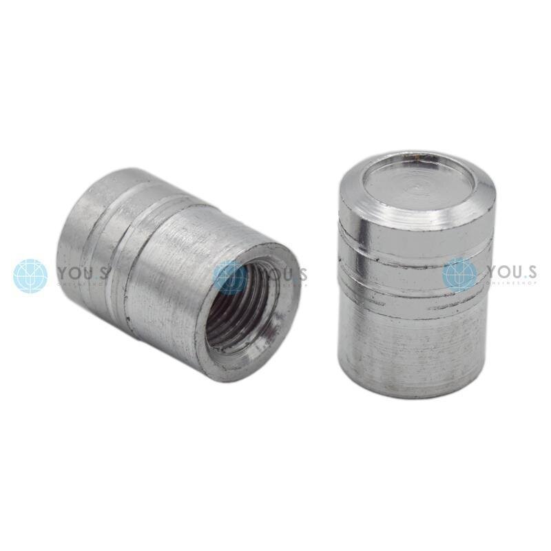 YOU.S Alu Zylinder Ventilkappe mit Dichtung - Silber