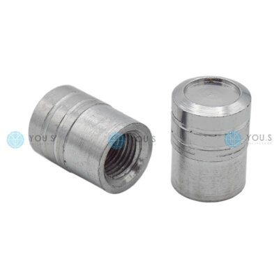 YOU.S Alu Zylinder Ventilkappe mit Dichtung - Silber