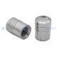 YOU.S Alu Zylinder Ventilkappe mit Dichtung - Silber