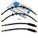 4 x YOU.S Bremsschläuche SET Vorne + Hinten beidseitig für BMW 5er/ Touring (E39)