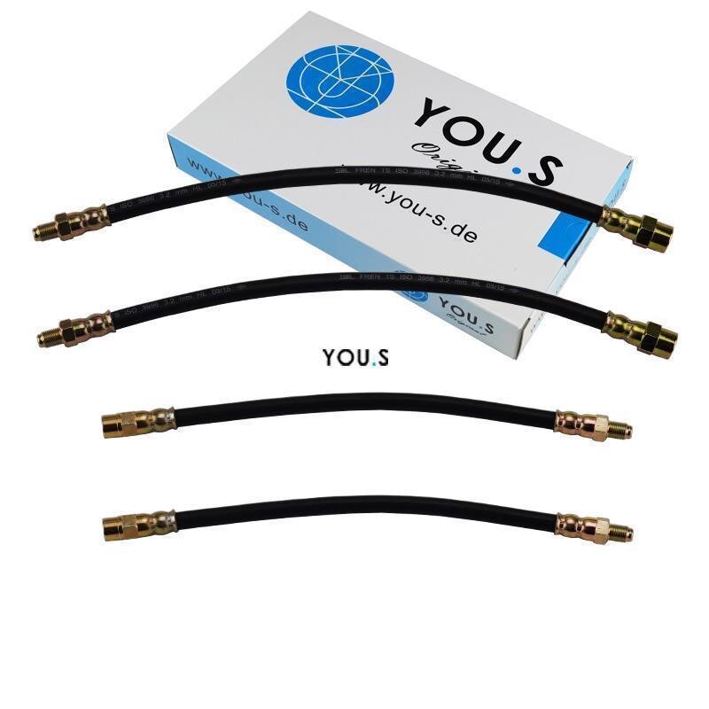 4 x YOU.S Bremsschläuche SET Vorne & Hinten für Mercedes 1234280635 / 1234280135