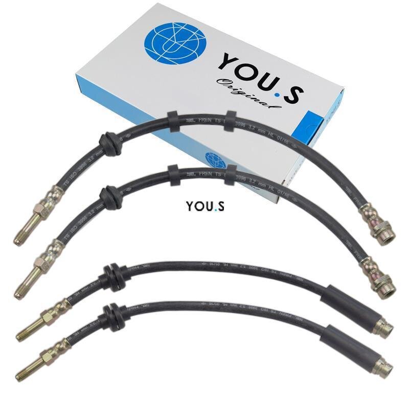 4 x YOU.S Bremsschläuche SET Vorne & Hinten L + R für Ford 1323641 / 1329966