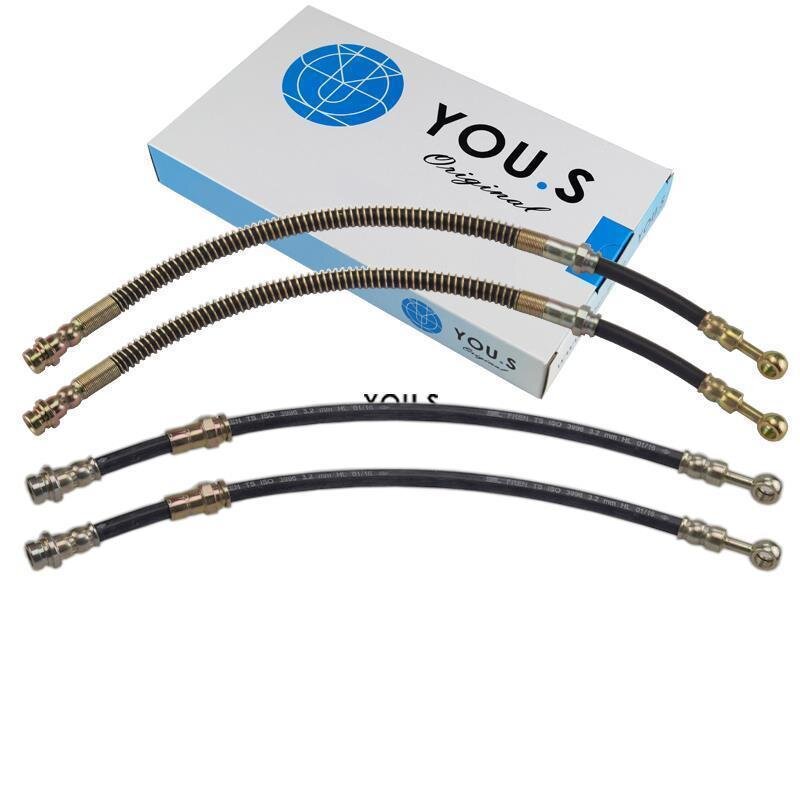 4 x YOU.S Bremsschläuche SET Vorder- & Hinterachse L + R für Mitsubishi / Volvo