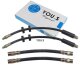 4 x YOU.S Bremsschläuche SET Vorne & Hinten L + R für Volvo 3516568 / 9191400