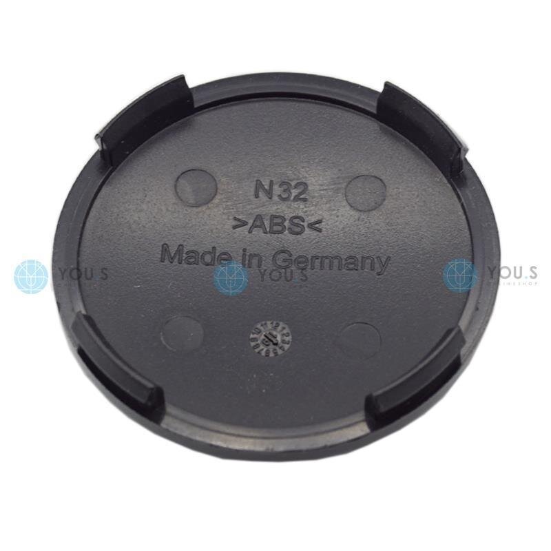 Nabenkappe Nabendeckel Felgendeckel 64,0 mm - 60,0 mm- schwarz